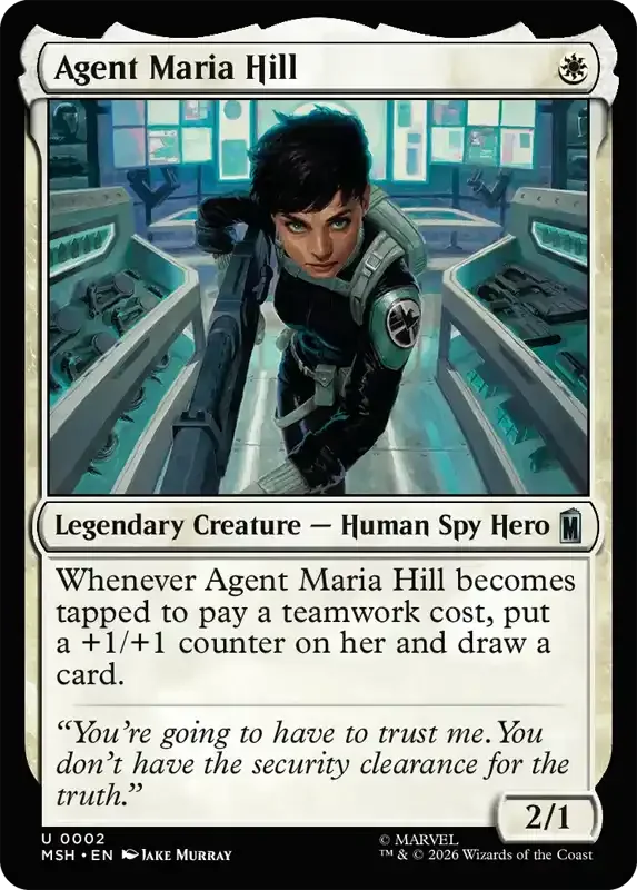 Marvel Super Heroes Set List - Agent Maria Hill