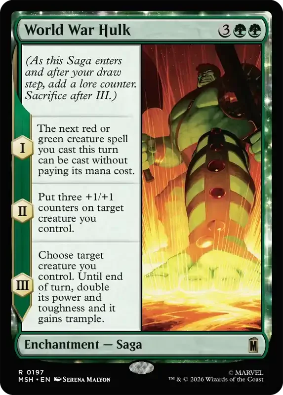 Marvel Super Heroes Set List - World War Hulk