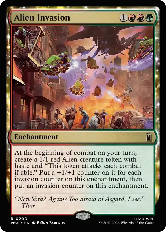 Marvel Super Heroes Set List - Alien Invasion