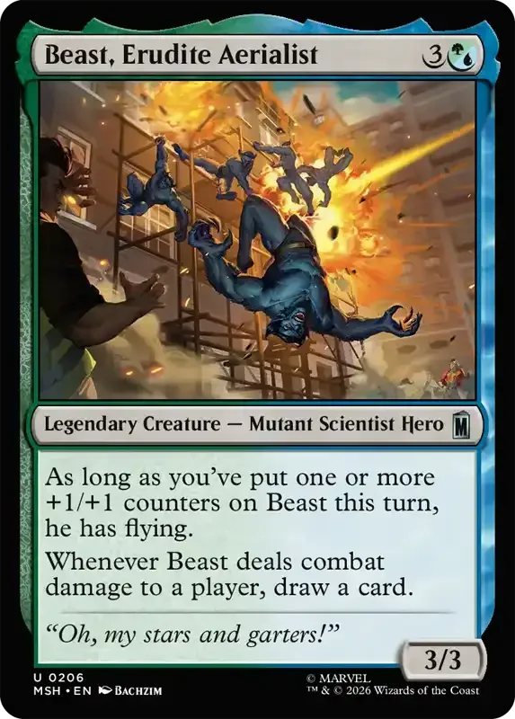 Marvel Super Heroes Set List - Beast, Erudite Aerialist