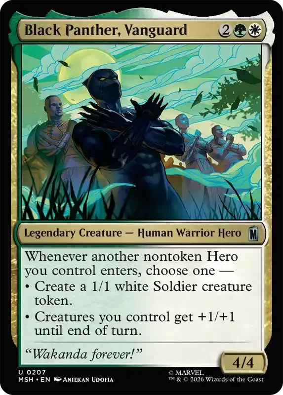 Marvel Super Heroes Set List - Black Panther, Vanguard