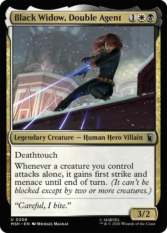 Marvel Super Heroes Set List - Black Widow, Double Agent