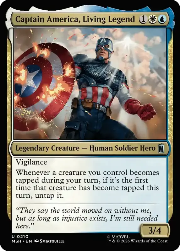 Marvel Super Heroes Set List - Captain America, Living Legend
