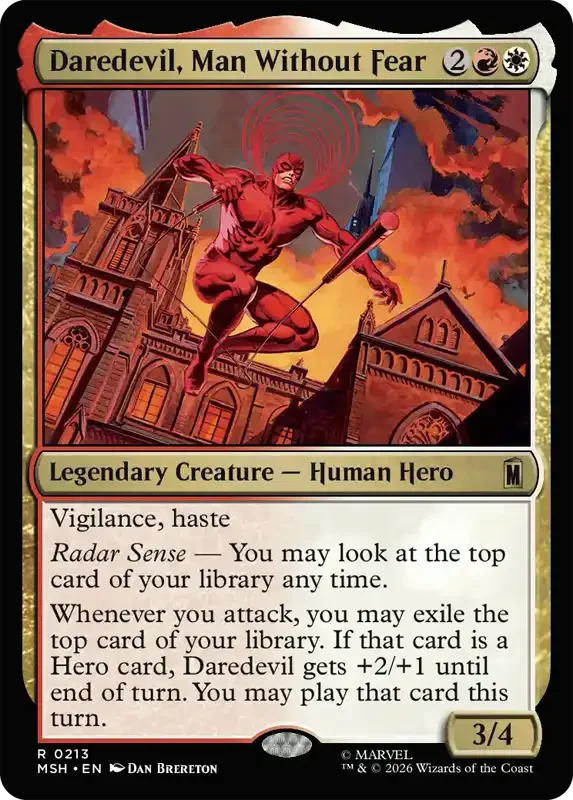 Marvel Super Heroes Set List - Daredevil, Man Without Fear