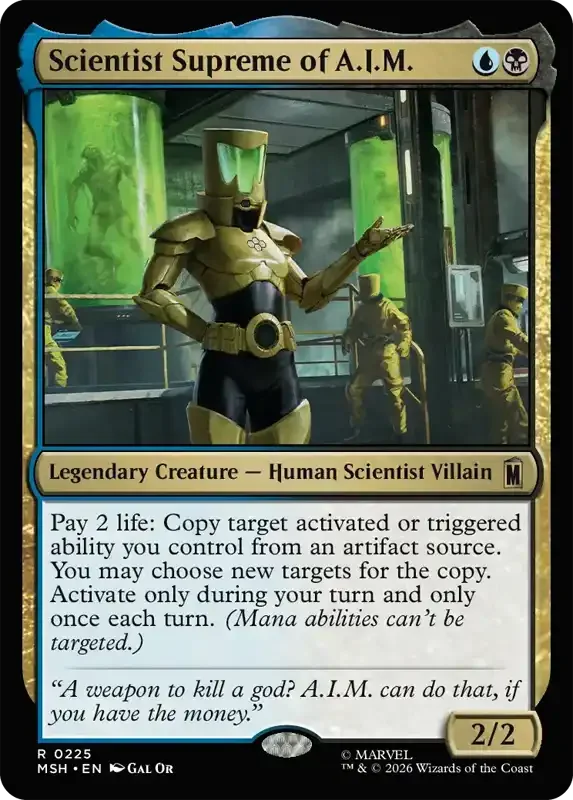 Marvel Super Heroes Set List - Scientist Supreme of A.I.M.