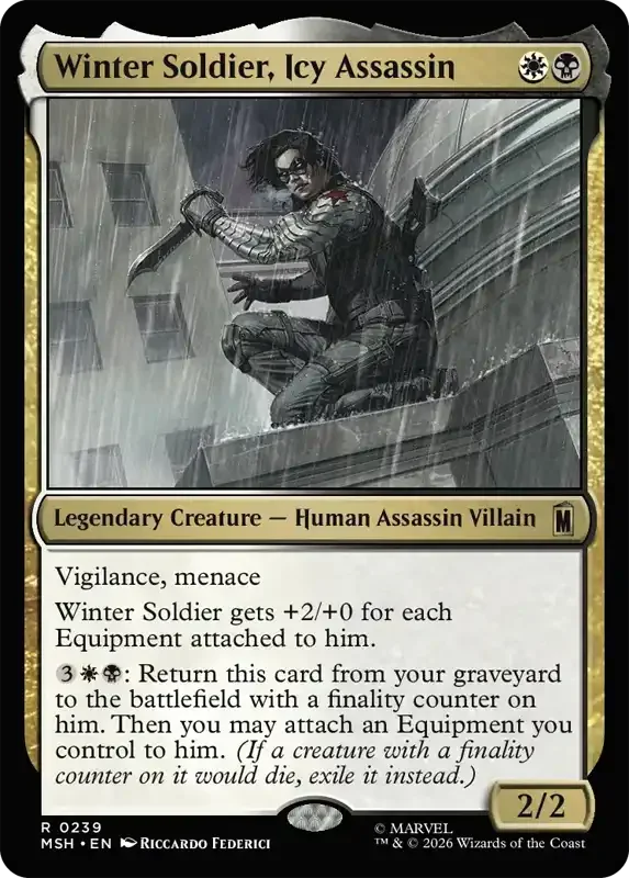 Marvel Super Heroes Set List - Winter Soldier, Icy Assassin