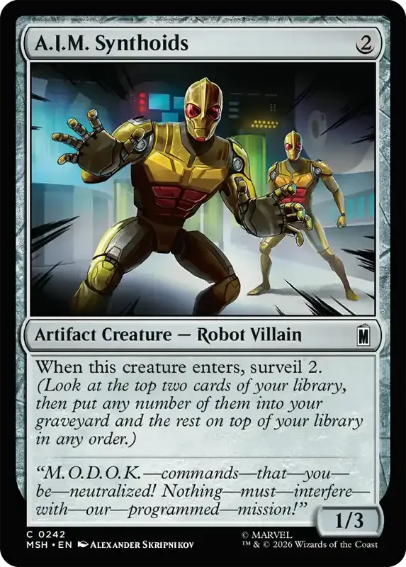 Marvel Super Heroes Set List - A.I.M. Synthoids