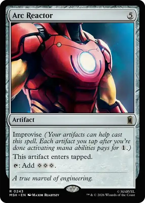 Marvel Super Heroes Set List - Arc Reactor
