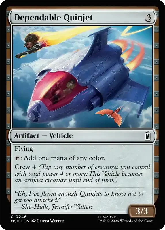 Marvel Super Heroes Set List - Dependable Quinjet