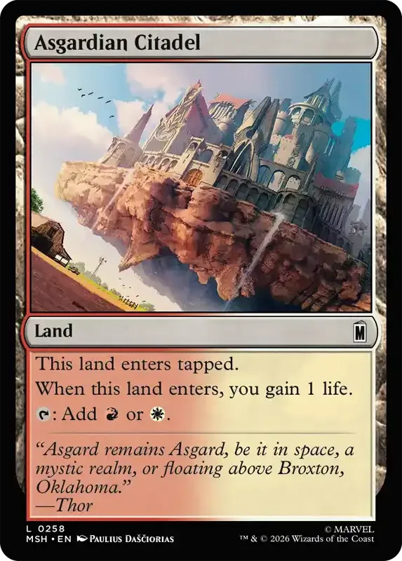 Marvel Super Heroes Set List - Asgardian Citadel
