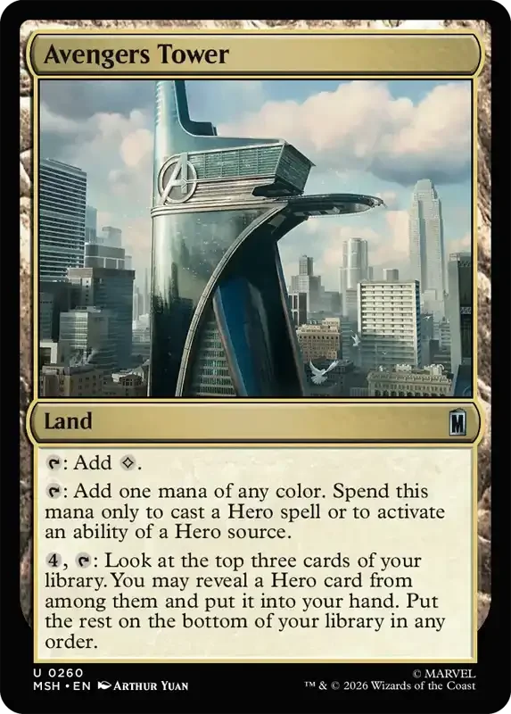 Marvel Super Heroes Set List - Avengers Tower