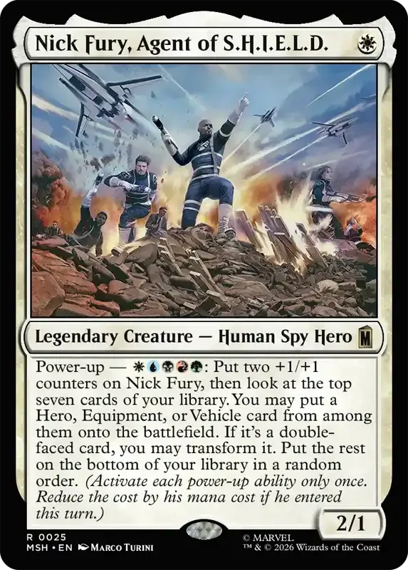 Marvel Super Heroes Set List - Nick Fury, Agent of S.H.I.E.L.D.