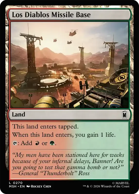 Marvel Super Heroes Set List - Los Diablos Missile Base