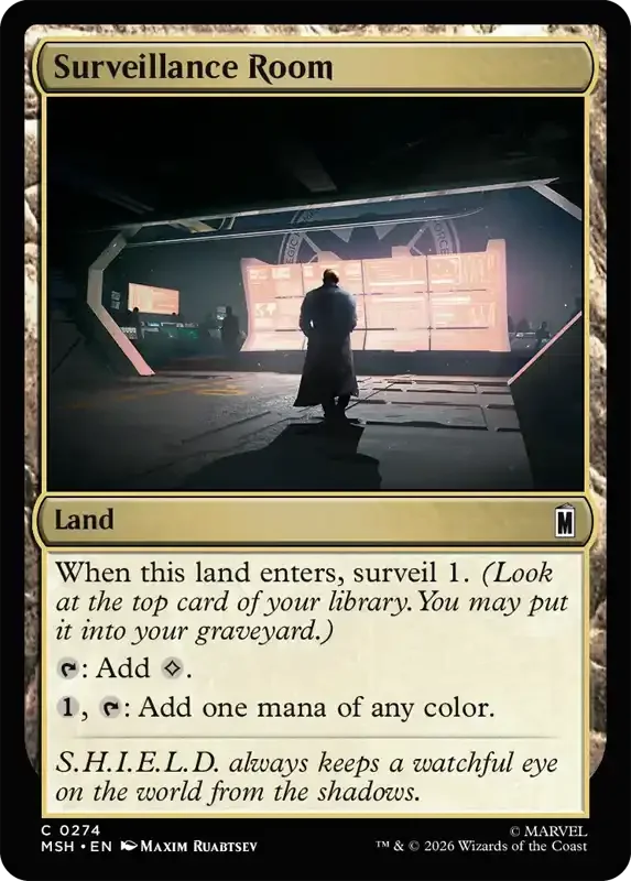 Marvel Super Heroes Set List - Surveillance Room