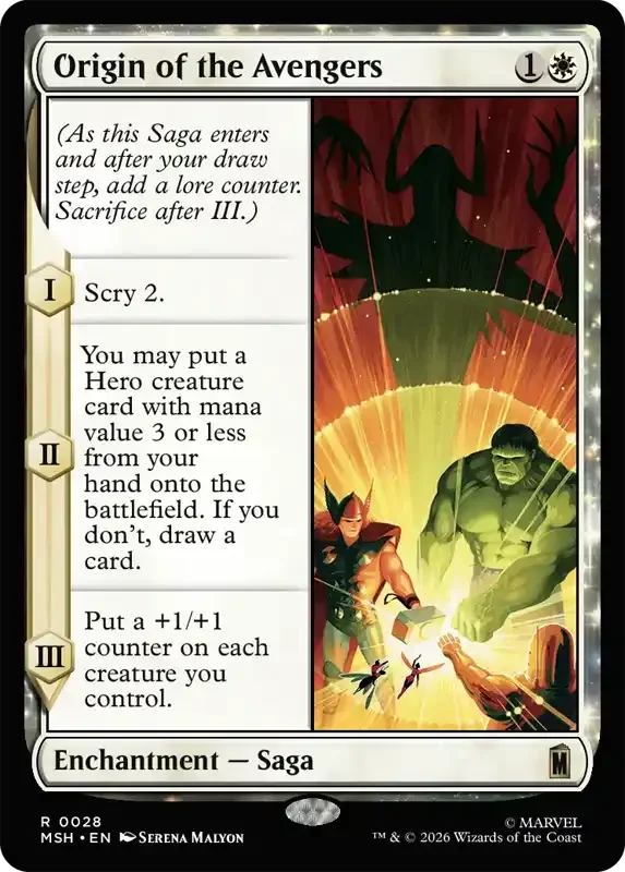Marvel Super Heroes Set List - Origin of the Avengers