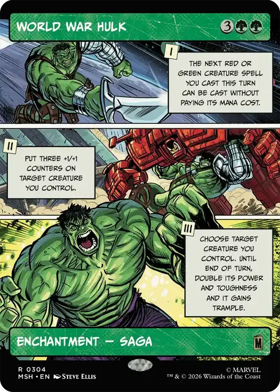 Marvel Super Heroes Set List - World War Hulk (Steve Ellis)