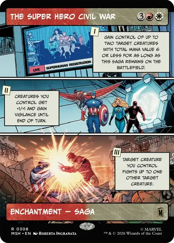 Marvel Super Heroes Set List - The Super Hero Civil War (Roberta Ingranata)
