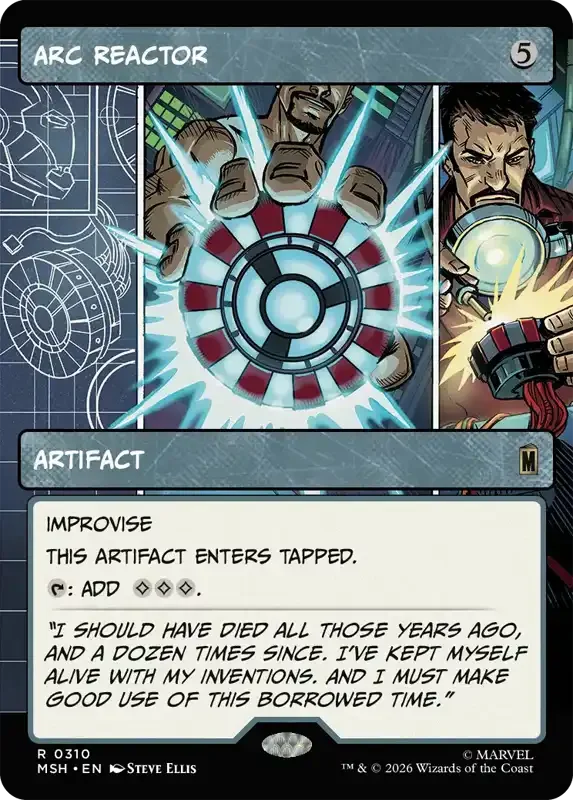 Marvel Super Heroes Set List - Arc Reactor (Steve Ellis)
