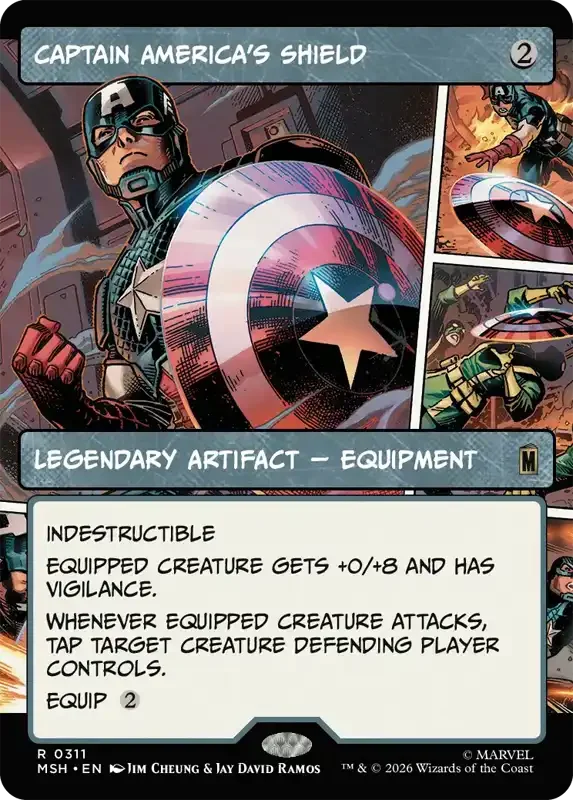 Marvel Super Heroes Set List - Captain America's Shield (Jim Cheung & Jay David Ramos)