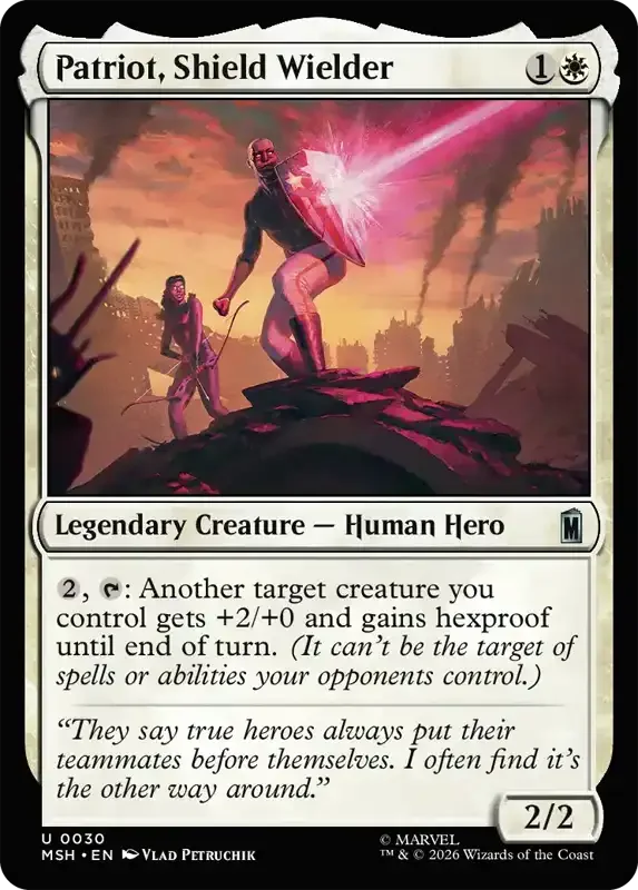 Marvel Super Heroes Set List - Patriot, Shield Wielder