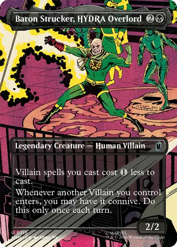 Marvel Super Heroes Set List - Baron Strucker, HYDRA Overlord (Annie Wu)