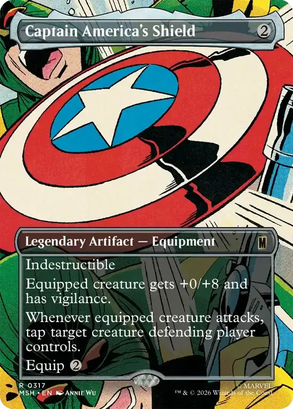 Marvel Super Heroes Set List - Captain America's Shield (Annie Wu)