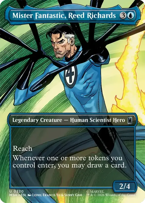 Marvel Super Heroes Set List - Mister Fantastic, Reed Richards (Leinil Francis Yu & Sunny Gho)