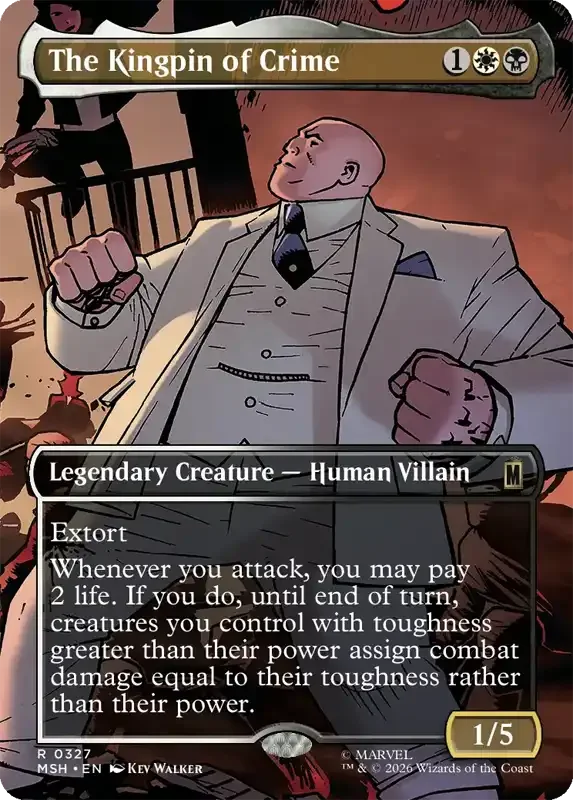 Marvel Super Heroes Set List - The Kingpin of Crime (Kev Walker)