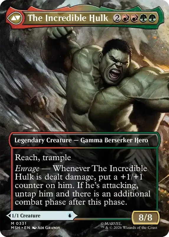 Marvel Super Heroes Set List - The Incredible Hulk (Adi Granov)