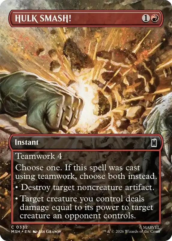Marvel Super Heroes Set List - HULK SMASH! (Adi Granov)
