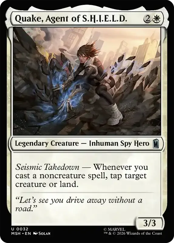 Marvel Super Heroes Set List - Quake, Agent of S.H.I.E.L.D.