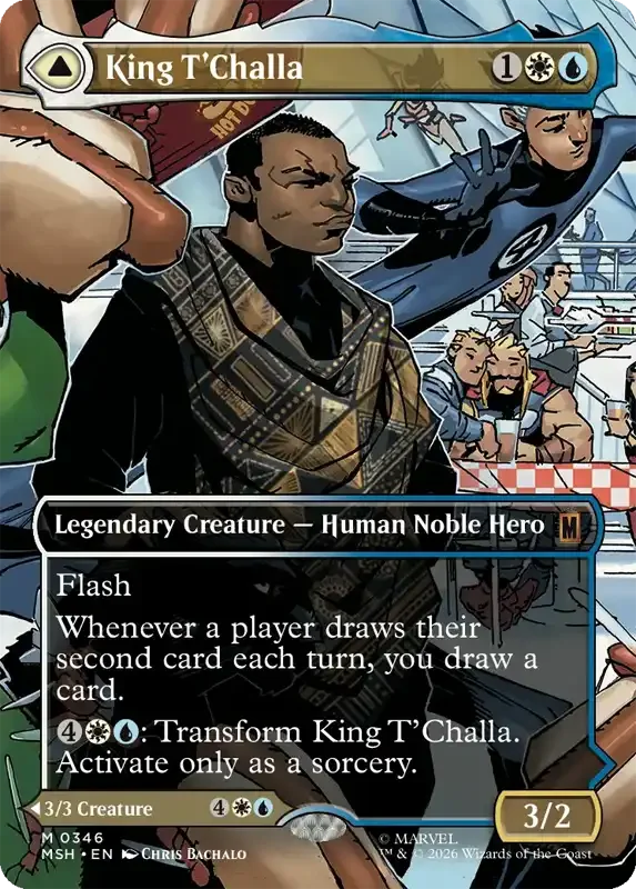 Marvel Super Heroes Set List - King T'Challa (Chris Bachalo)