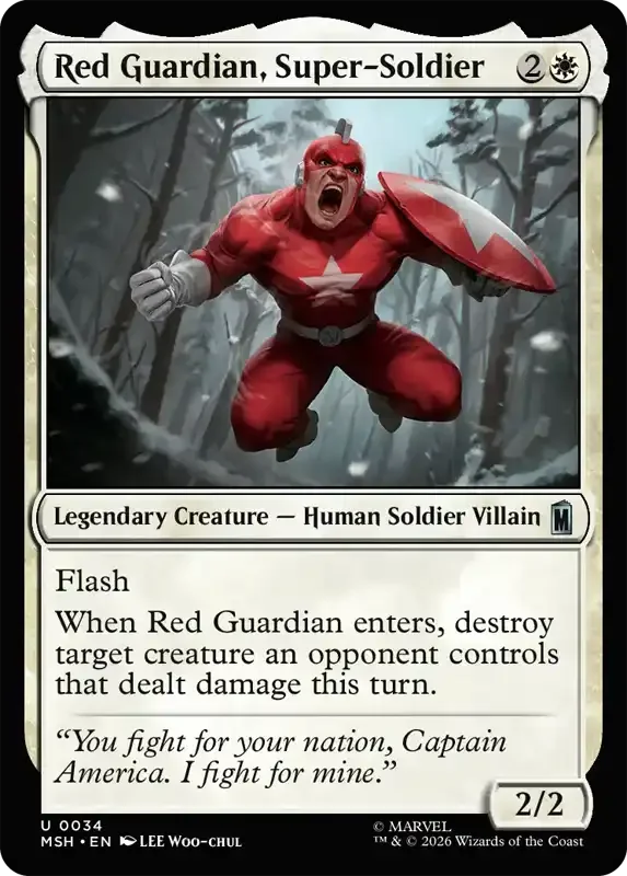 Marvel Super Heroes Set List - Red Guardian, Super-Soldier