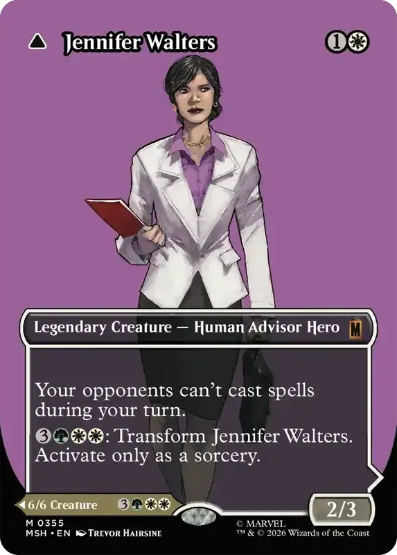 Marvel Super Heroes Set List - Jennifer Walters (Trevor Hairsine)