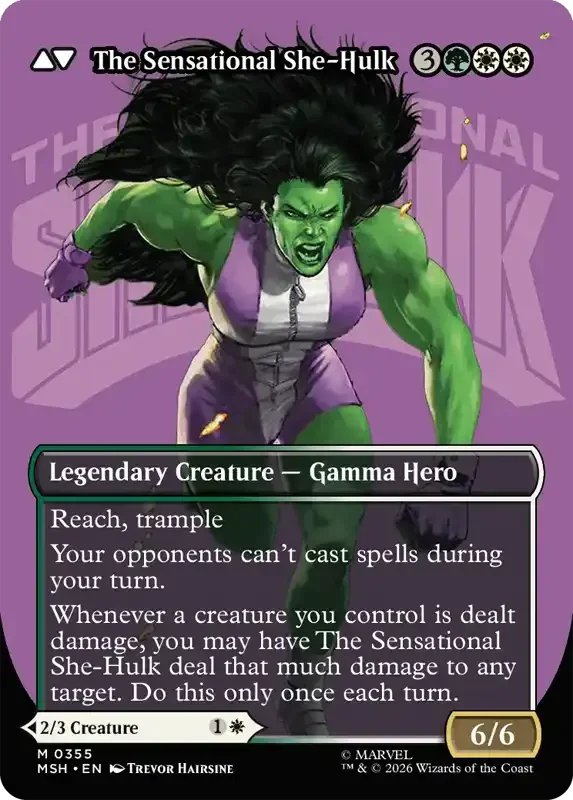 Marvel Super Heroes Set List - The Sensational She-Hulk (Trevor Hairsine)