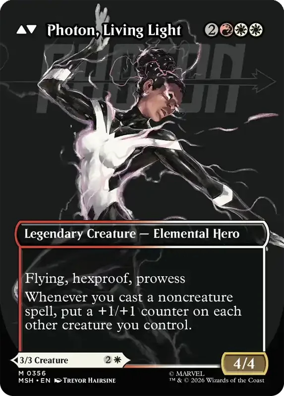 Marvel Super Heroes Set List - Photon, Living Light (Trevor Hairsine)