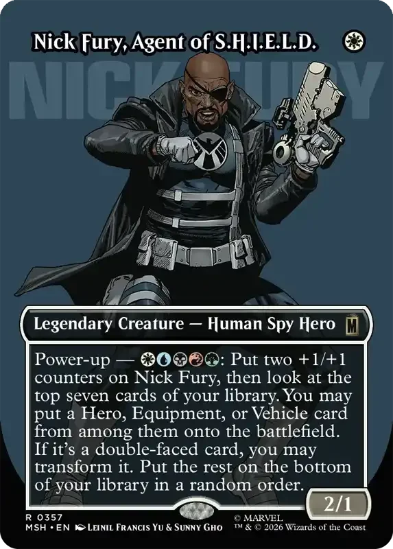 Marvel Super Heroes Set List - Nick Fury, Agent of S.H.I.E.L.D. (Leinil Francis Yu & Sunny Gho)