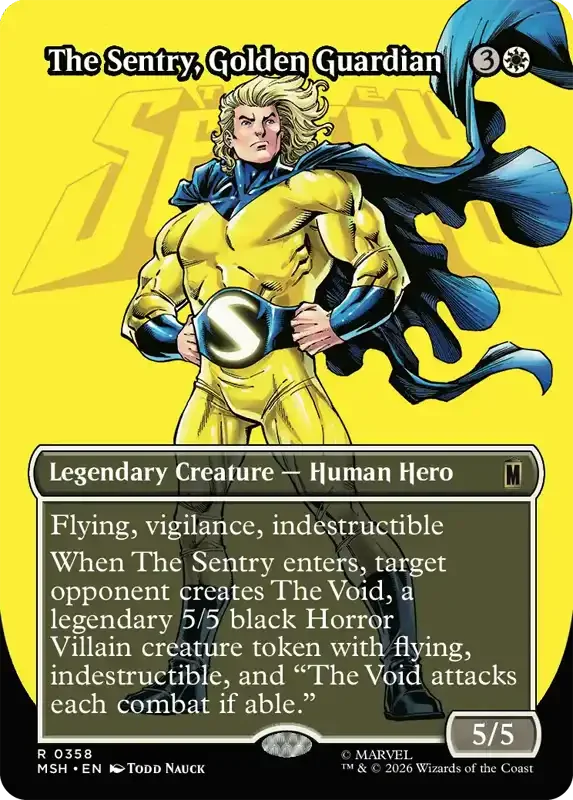 Marvel Super Heroes Set List - The Sentry, Golden Guardian (Todd Nauck)