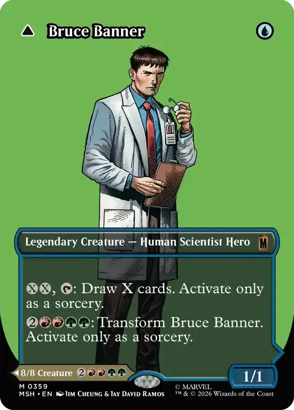 Marvel Super Heroes Set List - Bruce Banner (Jim Cheung & Jay David Ramos)