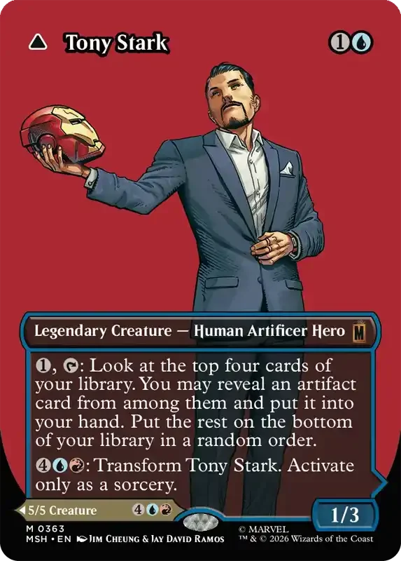 Marvel Super Heroes Set List - Tony Stark (Jim Cheung & Jay David Ramos)