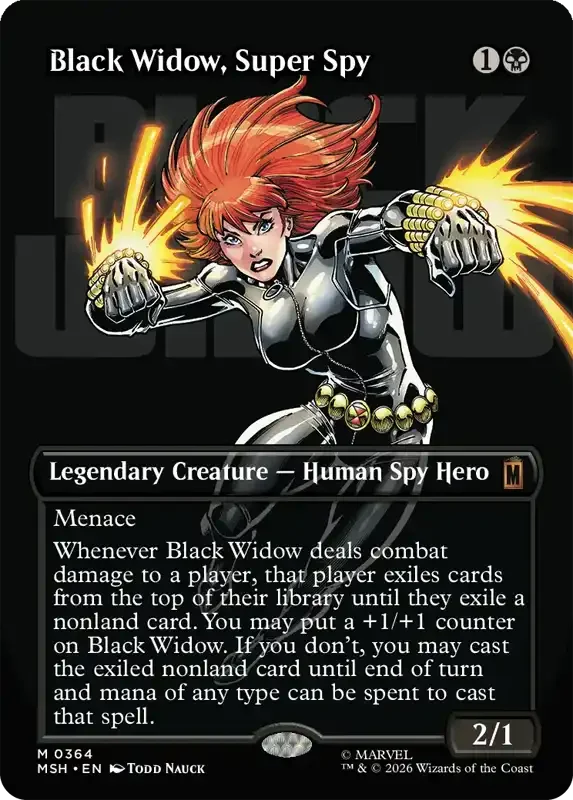 Marvel Super Heroes Set List - Black Widow, Super Spy (Todd Nauck)