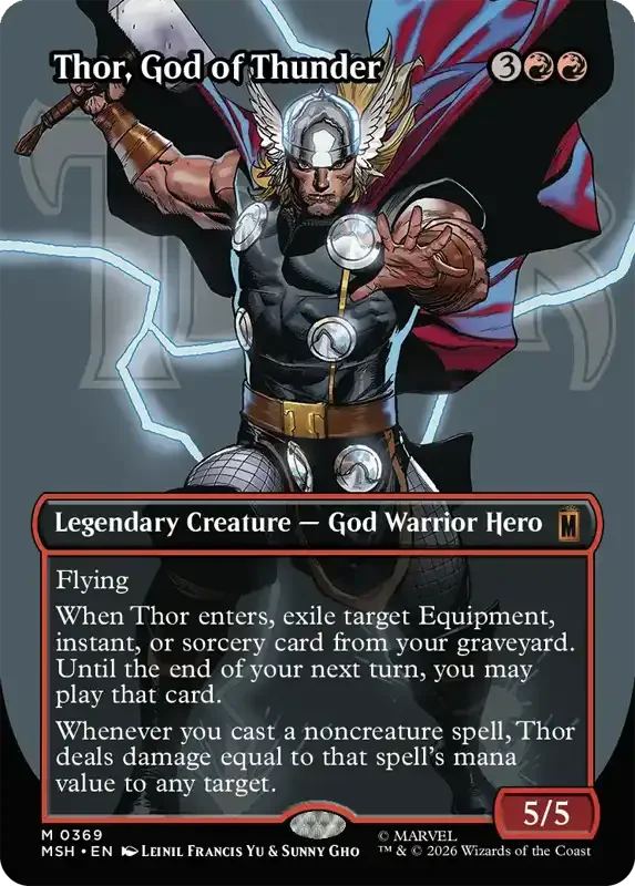 Marvel Super Heroes Set List - Thor, God of Thunder (Leinil Francis Yu & Sunny Gho)
