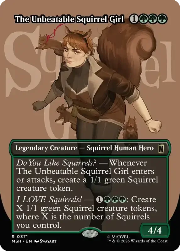 Marvel Super Heroes Set List - The Unbeatable Squirrel Girl (Swayart)
