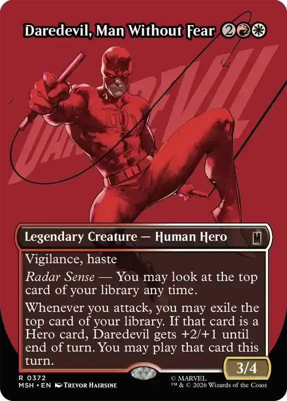 Marvel Super Heroes Set List - Daredevil, Man Without Fear (Trevor Hairsine)