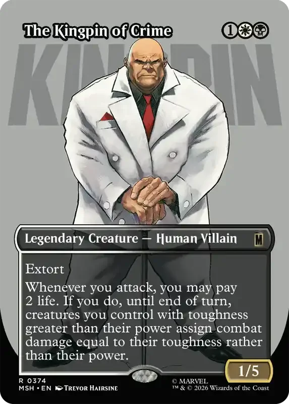 Marvel Super Heroes Set List - The Kingpin of Crime (Trevor Hairsine)