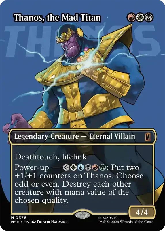 Marvel Super Heroes Set List - Thanos, the Mad Titan (Trevor Hairsine)