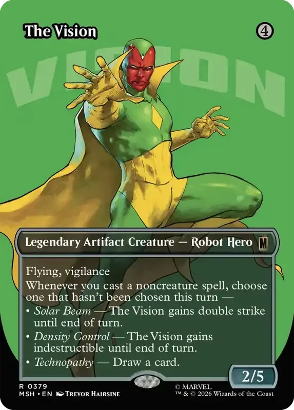 Marvel Super Heroes Set List - The Vision (Trevor Hairsine)