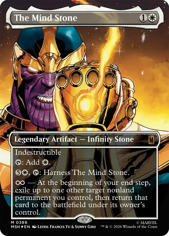 Marvel Super Heroes Set List - The Mind Stone (Leinil Francis Yu & Sunny Gho)