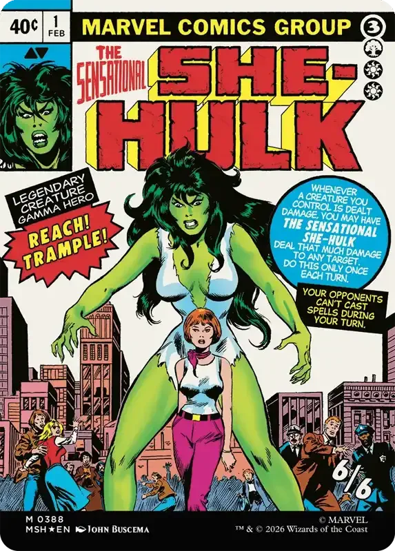 Marvel Super Heroes Set List - The Sensational She-Hulk (John Buscema)