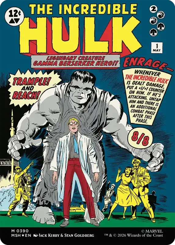 Marvel Super Heroes Set List - The Incredible Hulk (Jack Kirby & Stan Goldberg)